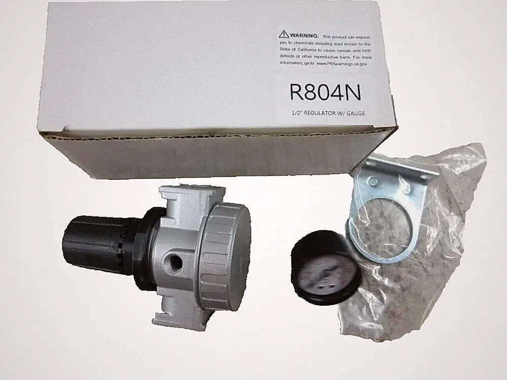 1/2" Compressor In Line Compressed Air Industrial Regulator Heavy Duty w/ Gauge