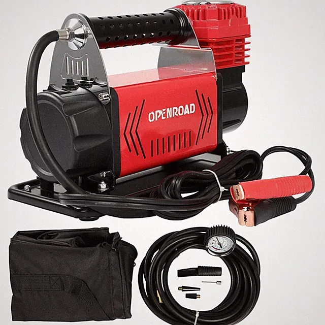 12V Air Compressor Heavy Duty Portable Truck Tire Inflator, 6.35CFM 180LMP