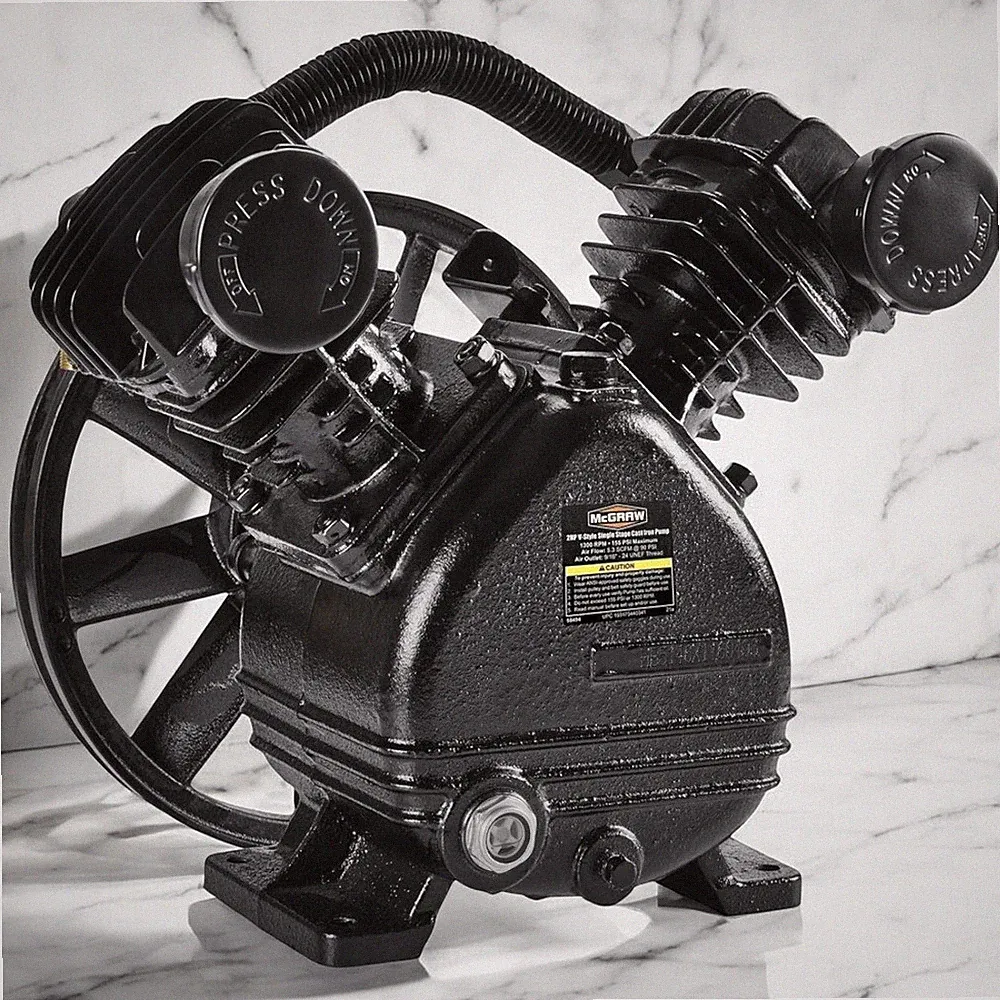2 HP 155 PSI V-Style Single Stage Cast Iron Air Compressor Pump Heavy Duty