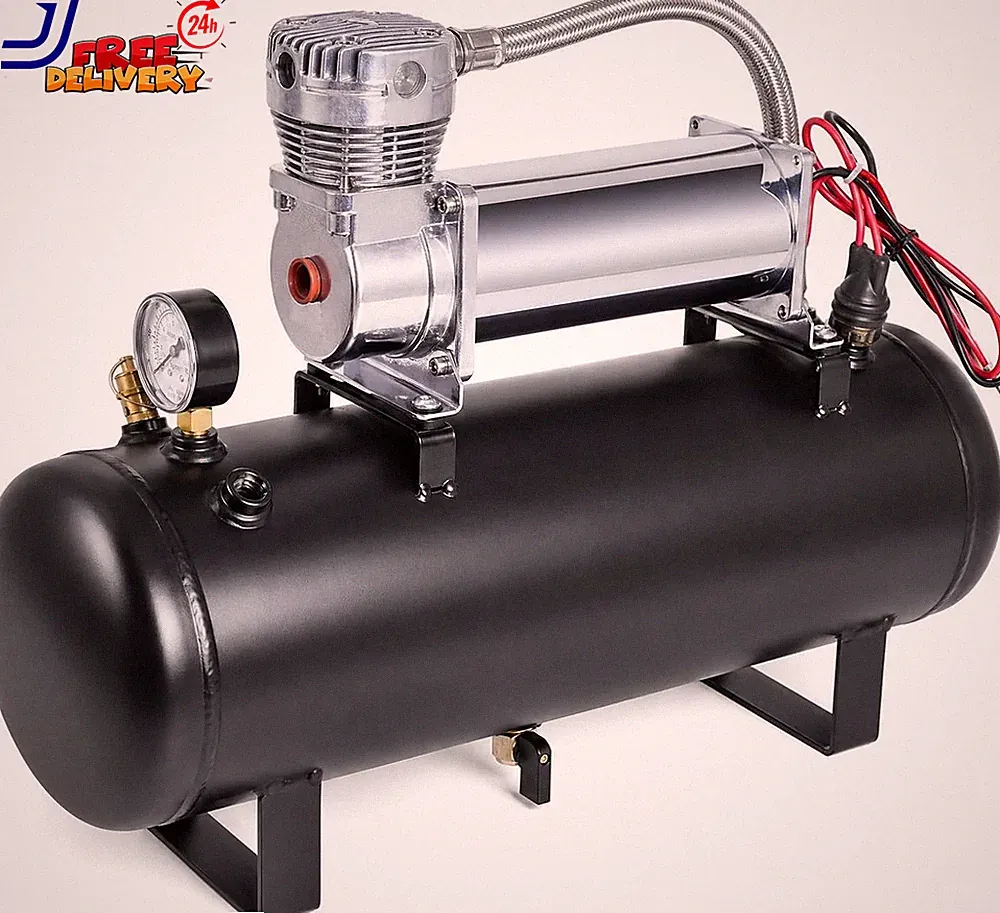 200PSI Heavy Duty Air Suspension on Board Air Compressor with 2 Gallon Tank