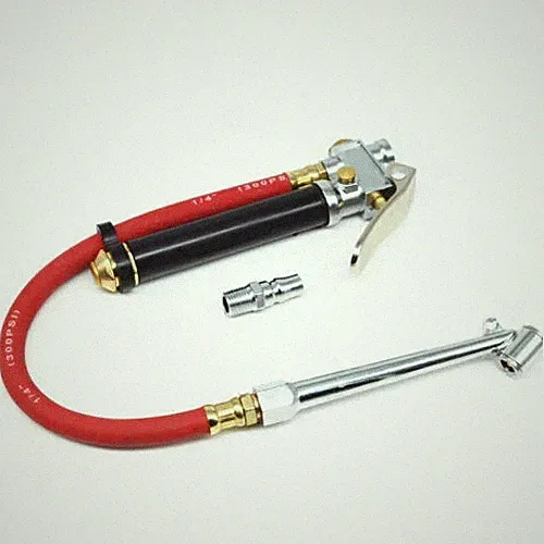 AIR TYRE INFLATOR PUMP PRESSURE GAUGE CAR BIKE LINE GARAGE COMPRESSOR HEAVY DUTY