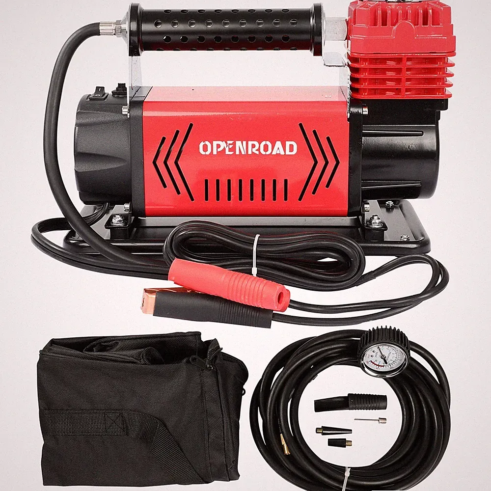 Heavy Duty Air Compressor Portable Truck Tire Inflator 12V 6.35CFM 180LMP