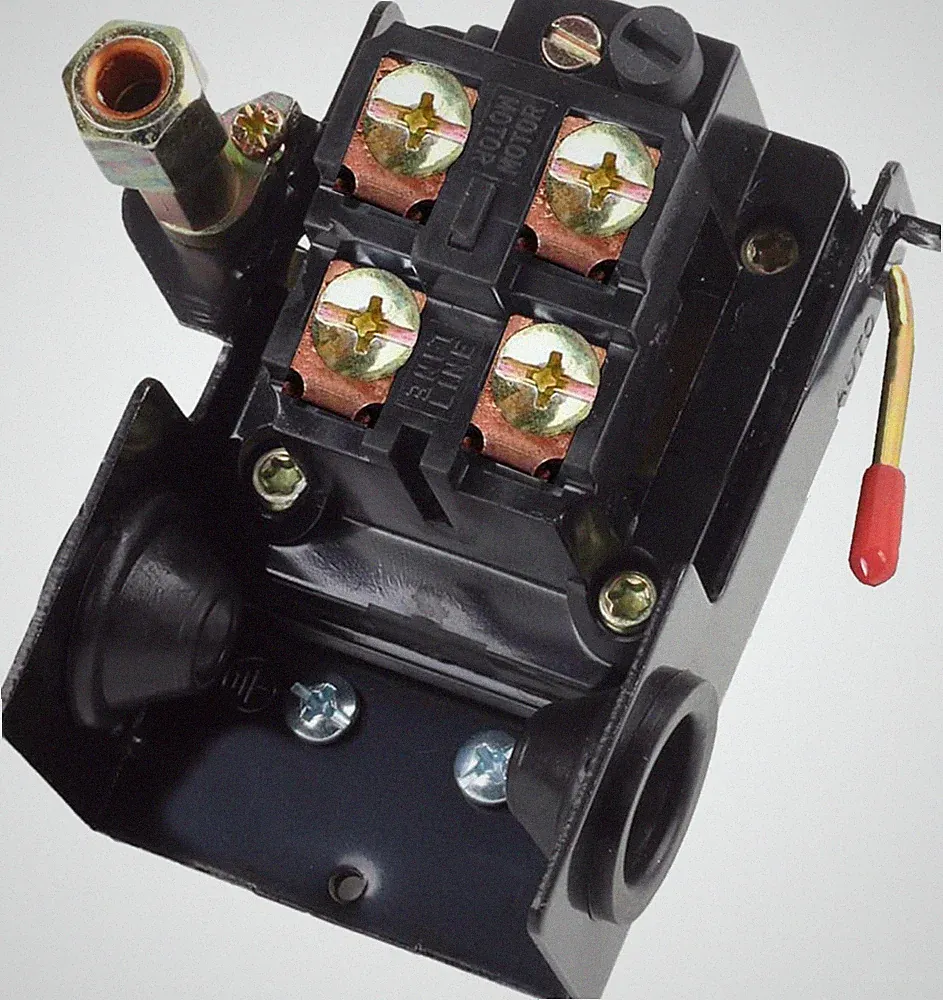 Heavy Duty Air Compressor Pressure Switch 90-125 PSI - Single Port, 26A R