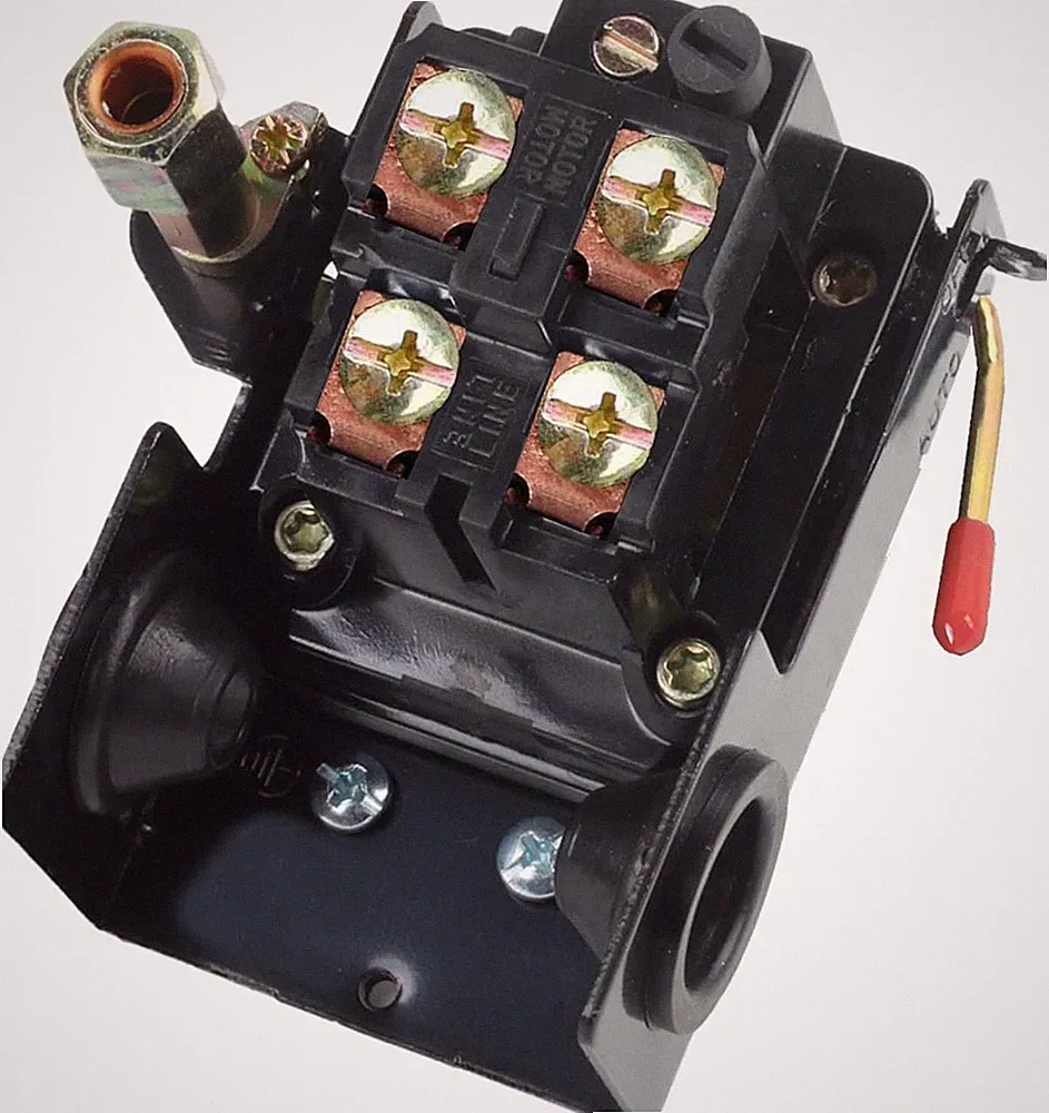 Heavy Duty Air Compressor Pressure Switch Control 90-125 Psi Single Port, 26A Re