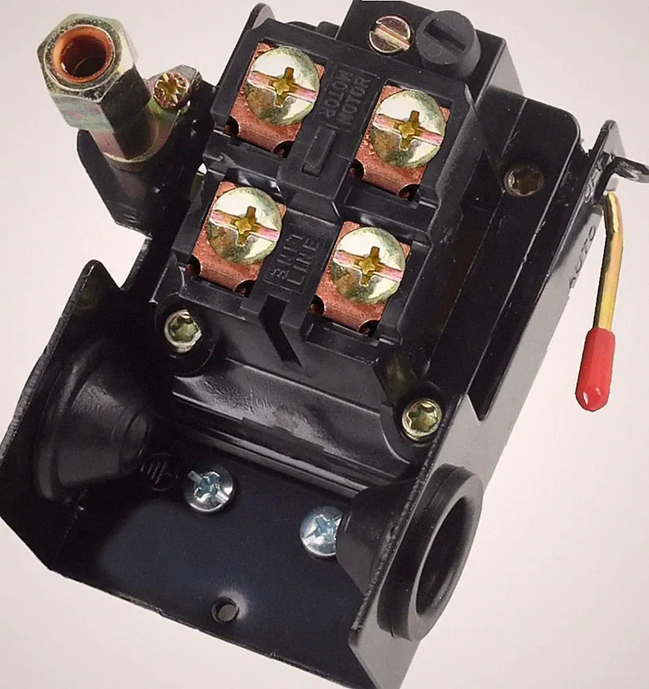 Heavy Duty Air Compressor Pressure Switch Control 90-125 psi Single Port