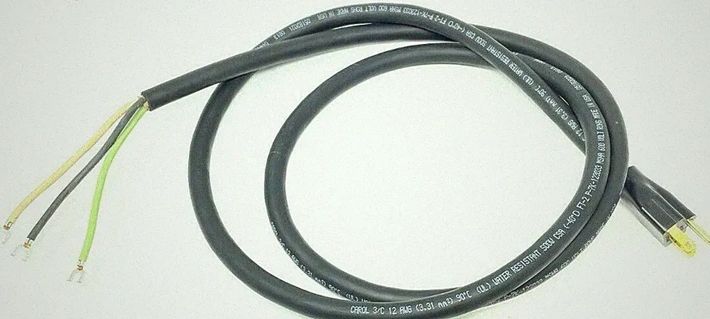 HEAVY DUTY POWER CORD 115 VOLT 12 GAUGE 3 WIRE AIR COMPRESSOR POWER CORD USA