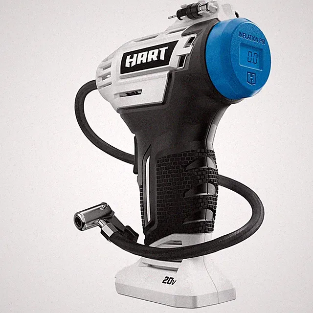 NEW HART 20-Volt Cordless Inflator Air Pump with 20-inch Hose- Tool Only