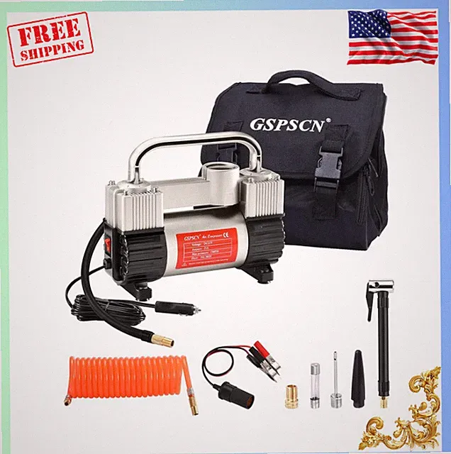 NEW MODEL- 6X Faster Inflation Tire Inflator Heavy Duty Double Cylinders, 150psi
