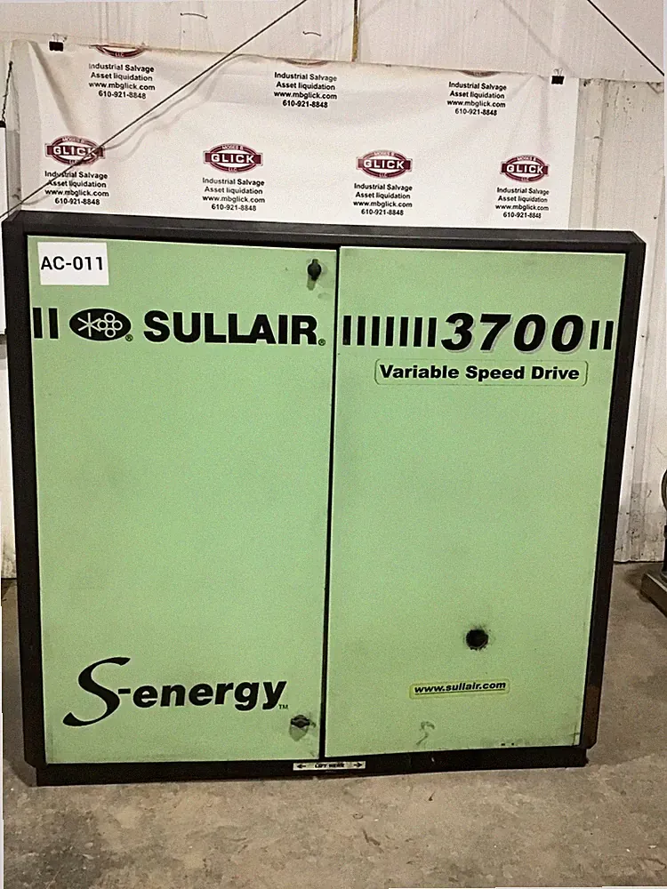Sullair 3709VA Industrial Rotary Screw Air Compressor 125/135 PSIG