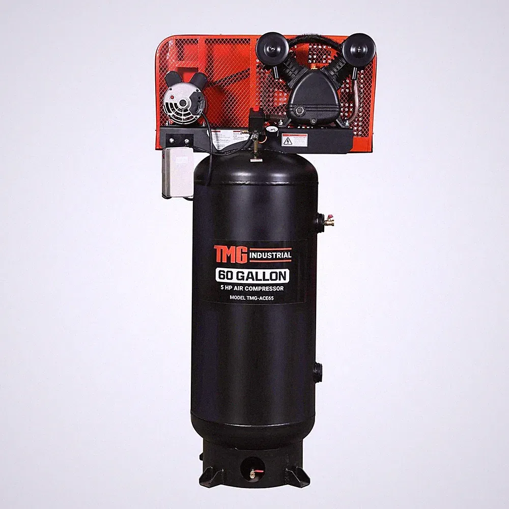 Vertical 60gal 5HP Electric Air Compressor 230V Heavy-Duty Build
